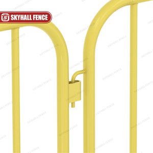 Barreras de seguridad y control de multitudes extraíbles galvanizadas con recubrimiento en polvo amarillo - Product Image 4
