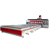 Routeur CNC de grande taille pour la découpe et le taraudage de panneaux sandwich scellés en FRP/GRP pour camion frigorifique de type allemand à carrosserie complète