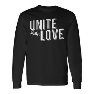 T-shirt à manches longues Unite With Love pour la famille et les amis - Product Image 1