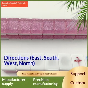 Fichas de Mahjong Americanas de Acrílico con Textura de Cristal, Hechas a Medida con Precisión, Directas de Fábrica, para Entretenimiento Familiar - Product Image 4