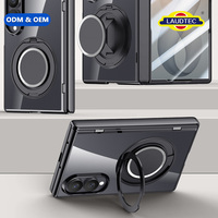 Étui pour Samsung Galaxy Z Fold8 avec verre trempé intégré 360° °   Étui de protection magnétique avec béquille rotative et protection anti-choc