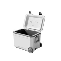 Nevera Portátil Aislada de PU de 70L con Asa y Ruedas, Ideal para Pesca, Picnic, Camping, Almacenamiento de Hielo y Mantenimiento de Frío al Aire Libre