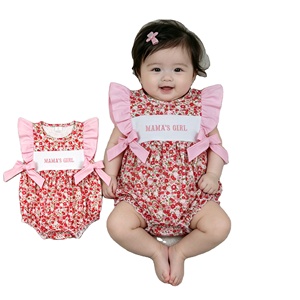 ชุดรอมเปอร์เด็กผู้หญิง RTS Boutique ลายปัก MAMA'S GIRL DADDY'S GIRL น่ารัก สไตล์ลำลอง สำหรับเด็กวัยหัดเดินและเด็กแรกเกิด - Product Image 1