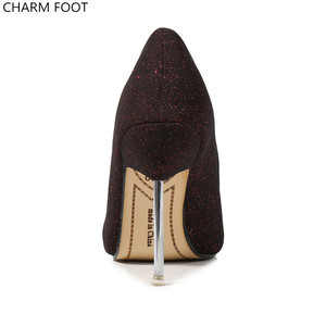 Del partito di modo delle signore <span class=keywords><strong>scarpe</strong></span> da tennis <span class=keywords><strong>con</strong></span> glitter a punta a spillo <span class=keywords><strong>scarpe</strong></span> <span class=keywords><strong>tacco</strong></span> <span class=keywords><strong>alto</strong></span> - Product Image 6