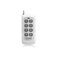433 Mhz Télécommande Apprentissage Code 1527 Modules RF sans fil 2 4 6 8 Bouton Antenne Portée 1000m Longue Portée Ouvre-Porte Sans Clone