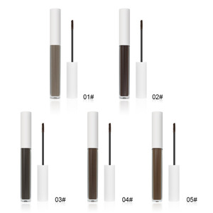Bouteille à bouchon blanc, gel pour <span class=keywords><strong>sourcils</strong></span> de couleur personnalisée, marque privée, <span class=keywords><strong>teinture</strong></span> pour <span class=keywords><strong>sourcils</strong></span>, crème teintée, pommade, mascara avec pinceau fin pour le maquillage des <span class=keywords><strong>sourcils</strong></span> - Product Image 4