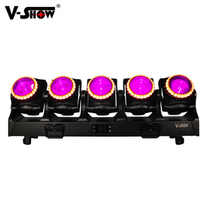 Vshow TB5 lốc xoáy 5 cái 120W di chuyển đèn RGBW 4in1 chùm rửa Strobe xoay hiệu ứng ánh sáng 5*120W Zoom cho sân khấu - Product Image 5