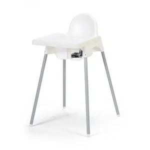 IK EA plastic baby high chair with steel legs pp children for feeding baby dinning chair plastic chair baby