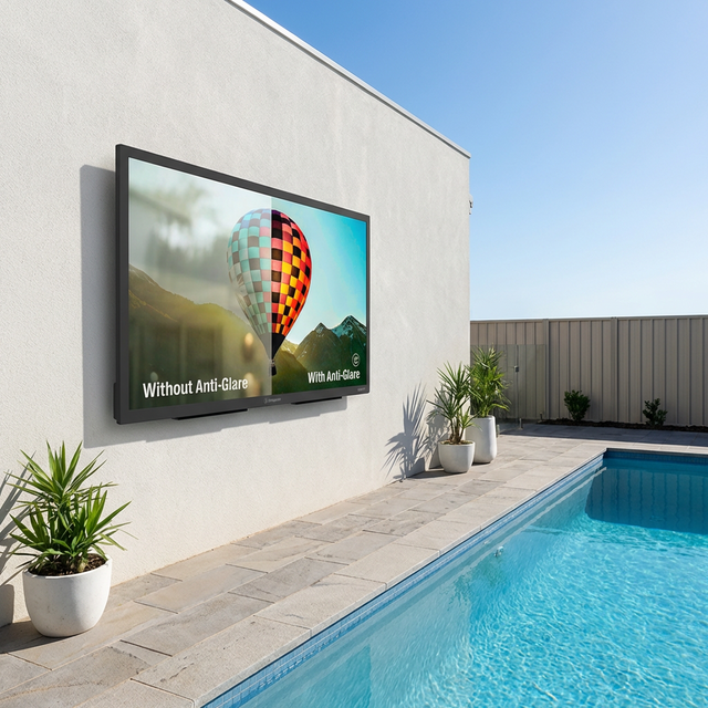Outdoor 4K UHD Smart TV 65 75 86 Inch 3000nits High Brightness Waterproof Sunlight Readable LCD Display IP65 Commercial Grade