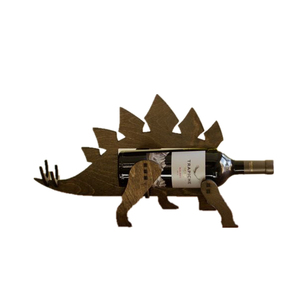 Portabottiglie in Legno a Forma di Animali da Assemblare, Porta <span class=keywords><strong>Vino</strong></span> Dinosauro in Legno, File DXF SVG CDR per Taglio Laser e Incisione CNC - Product Image 1
