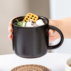 Large Capacity <b>Simple</b> Porcelain Mug Office Use Business Gifts Food Safe Reusable <b>Microwave</b> Dishwasher Safe Customizable Logo - Product Image 4