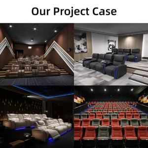 Sofá de cine eléctrico reclinable para sala de home theater diseño de lujo para cine privado y lounge VIP - Product Image 4