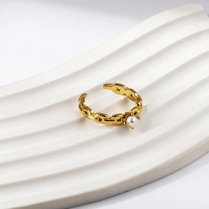 Anillos con Números Romanos Característicos, Acero Inoxidable, Chapado en Oro de 18k, Joyería para Mujer - Product Image 4