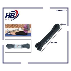 Banda de Resistencia Negra de TPE de 2080*4.5*21mm, 35 Libras, para Ejercicio - Product Image 3