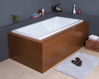 CUPC 100% acrylique renforcé FRP usine meilleur prix Ningbo 1690x850x450mm baignoire de trempage moderne pour hôtels Portable