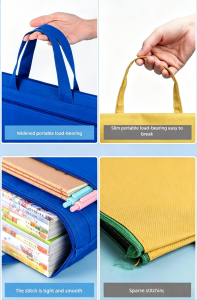 Bolsa de Lona Oxford A4 para Archivos, con Logotipo Personalizado, para Estudiantes, Material de Papelería, en Stock - Product Image 3