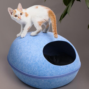 Cuccia Morbida e Calda in Peluche, Comoda Casa per <span class=keywords><strong>Gatti</strong></span> Domestici e Gattini Carini - Product Image 4