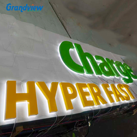 Letrero Luminoso Publicitario para Exteriores, Letrero con Letras de Canal, Logotipo Personalizado Iluminado con LED, Letrero Luminoso 3D para Edificios