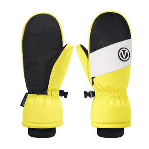 Guantes de esquí deportivos para adolescentes, impermeables, térmicos, con pantalla táctil, a prueba de viento, transpirables, con cierre de bucle para esquiar, senderismo - Product Image 3