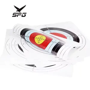 SPG Archery Paper Targets Compound Recurve Bow Hunting Shooting Practice Standard Diameter 10 Rings 40 cm Round Accessories