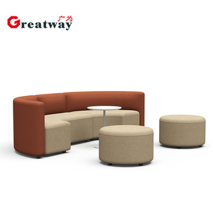 Greatway D20 Muebles modernos personalizados Combinación gratuita Área de espera Recepción Muebles Hotel Área pública Oficina Sofá Diseño - Product Image 1