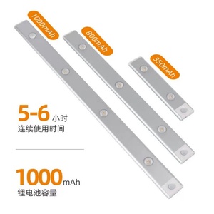 Ultra-Thin <b>LED</b> Motion <b>Sensor</b> <b>Light</b> Modern Design Aluminum Strip for Indoor Lighting for Kitchen Cabinets Closets Bathrooms - Product Image 5