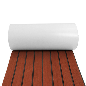 Gmart — revêtement de pont de <span class=keywords><strong>bateau</strong></span> en mousse adhésive synthétique Eva, sol en teck, marron, 2 pièces, 3M - Product Image 1