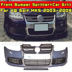 For Golf MK5 2003-2009 Body Kit Front Bumper Diffuser Bumper Guard Racing Grills for VW Golf MK5 2003-2009 Car Accessories - Product Image 1