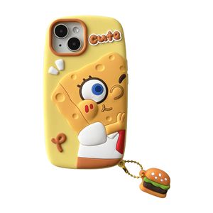 เคสโทรศัพท์ลายสพันจ์บ็อบสำหรับ iPhone 15 14 Pro Max เคสการ์ตูนสำหรับ iPhone 13 12 ซิลิโคนกันกระแทก เคสนุ่มน่ารัก - Product Image 6