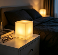 Lampe de table LED sans fil portable rechargeable RGB pour ambiance de dîner, signal lumineux de service pour restaurant et bar, lampe de table à bascule de luxe