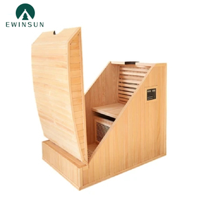 Moderne Single Person Droge Stoom Saunabox Draagbare Far Infrarood Mini Cabine Verwarmer Massief Hemlock Hout Indoor Sauna Capsule - Product Image 2