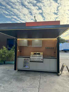 Cucina BBQ Modulare da Esterno in Acciaio Inox 304, Assemblabile Liberamente con Lavello e Frigorifero - Product Image 1