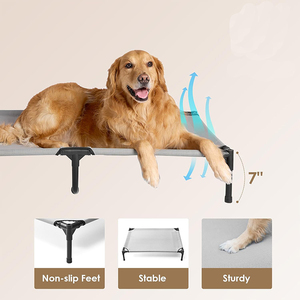 Fabrik stapelbar Outdoor-Camping wasserdicht hellgrau erhöht Hunde bett langlebig faltbar atmungsaktiv erhöht Haustier Katzen bett - Product Image 2