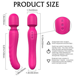 Vibrador Doble con Calefacción AV Transfronterizo, Juguete para Mujeres, Masturbador Femenino de 9 Velocidades - Product Image 2