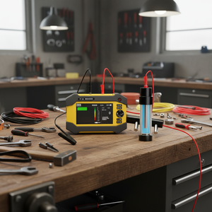 Testeur de corrosion des barres d'armature TP-X6 3-en-1, testeur de résistivité à potentiel demi-cellule, écran LCD 5'', batterie <span class=keywords><strong>48H</strong></span> pour les tests de construction en béton - Product Image 4