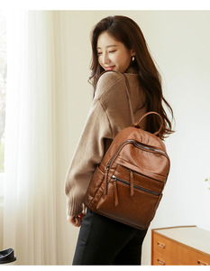New Arrival Woman <b>Large</b> Capacity <b>Backpack</b> Girls Luxury <b>Backpack</b> Lady Simple Travel Bag <b>Large</b> Capacity <b>Backpack</b> - Product Image 2