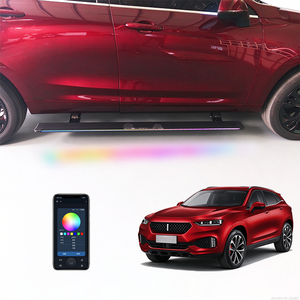 Estribos Laterales Eléctricos Plegables Automáticos de Aleación de Aluminio WJ para GWM WEY VV7 Vogue Sport SUV 2017+, Modificación de Automóviles, Logotipo Personalizado OEM ODM - Product Image 1