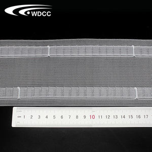 Ruban de pliage transparent pour rideaux, largeur 100 mm, accessoires pour rideaux, ruban en nylon transparent pour rideaux à plis en S - Product Image 6