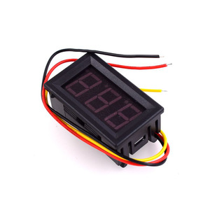 Voltímetro Digital Hw de 0.56 Pulgadas, 3 Cables, CC 0-30V, Protección Contra Inversión de Polaridad, Medición de Voltaje - Product Image 1