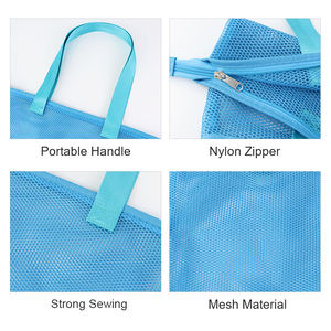 Borsa da donna di grande capacità <span class=keywords><strong>mare</strong></span> <span class=keywords><strong>estate</strong></span> spalla trasparente Tote Mesh borsa da spiaggia - Product Image 5