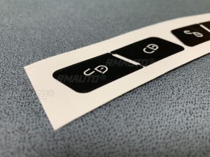 สติ๊กเกอร์ซ่อมปุ่มสวิตช์ล็อคประตูด้านในรถยนต์ใหม่ สำหรับ Mercedes Benz W204 C300 ปี 2007-2014 แก้ปัญหาปุ่มที่ดูไม่ดี - Product Image 3