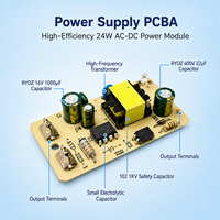 Cartes d'alimentation à pleine puissance 24V 0.5A 12W à performance stable régulée, directement de l'usine, pour remplacement et réparation