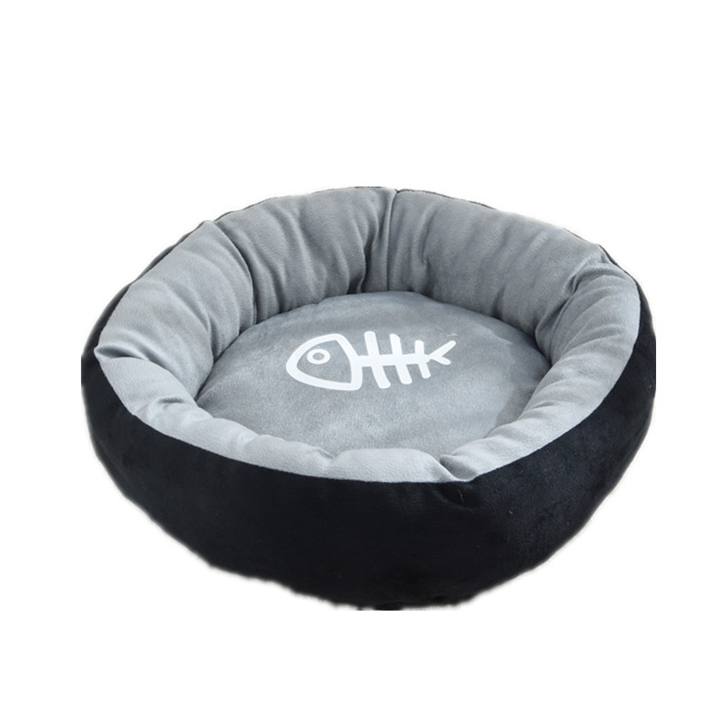 Круглая кровать для кошек, домашняя кровать из пены с памятью для домашних животных, удобная зимняя домашняя кровать для собак