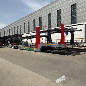 Semirremolque <span class=keywords><strong>Portacoches</strong></span> de Alta Resistencia para el Mercado Africano a Bajo Precio, con Elevación Hidráulica para el Transporte de Automóviles - Product Image 2