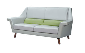 Juego de Sofás Seccionales de Cuero Modernos, Simples y Coloridos de Alta Calidad Personalizables con Colores a Medida para Uso en Villas - Product Image 3