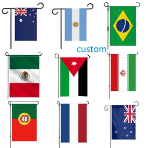 Bandera de Jardín con Impresión Digital Personalizable, <span class=keywords><strong>Popular</strong></span>, Económica, de Poliéster, 12*18 Pulgadas, Diseño de Fútbol 3D, para Decoración - Product Image 1