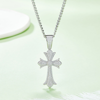 J006 appannamento libero gioielli personalizzati Hip Hop 925 in argento Sterling Moissanite diamante ghiacciato fuori collana pendente per uomo e donna