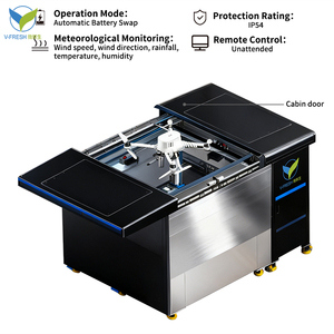 ตู้จ่ายสินค้าอัตโนมัติ Drone Fleet Transfer Cabinet Wx-jbg05 Vfresh สำหรับขายส่ง ทำจากสแตนเลส พร้อมฟังก์ชัน SDK และระบบจัดการบนคลาวด์ - Product Image 5