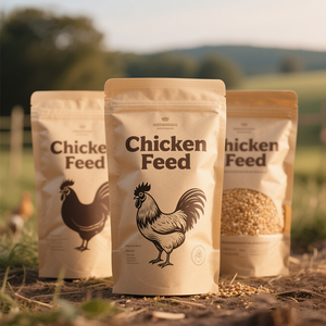 Tùy Chỉnh Độ Ẩm Bằng Chứng Nhà Máy Trực Tiếp Pe Thức Ăn Vật Nuôi Bao Bì Túi 3Kg 5Kg Đáy Phẳng Gà Thức Ăn Túi Với Dây Kéo - Product Image 4
