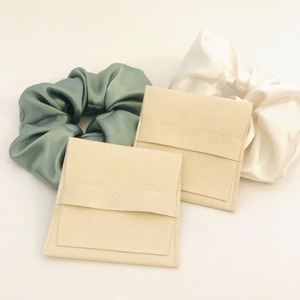 Custom Microfiber Suede Jewelry Pouch with Logo Premium Packaging for Necklaces and Gifts for Jewelry Boxes - Product Image 4